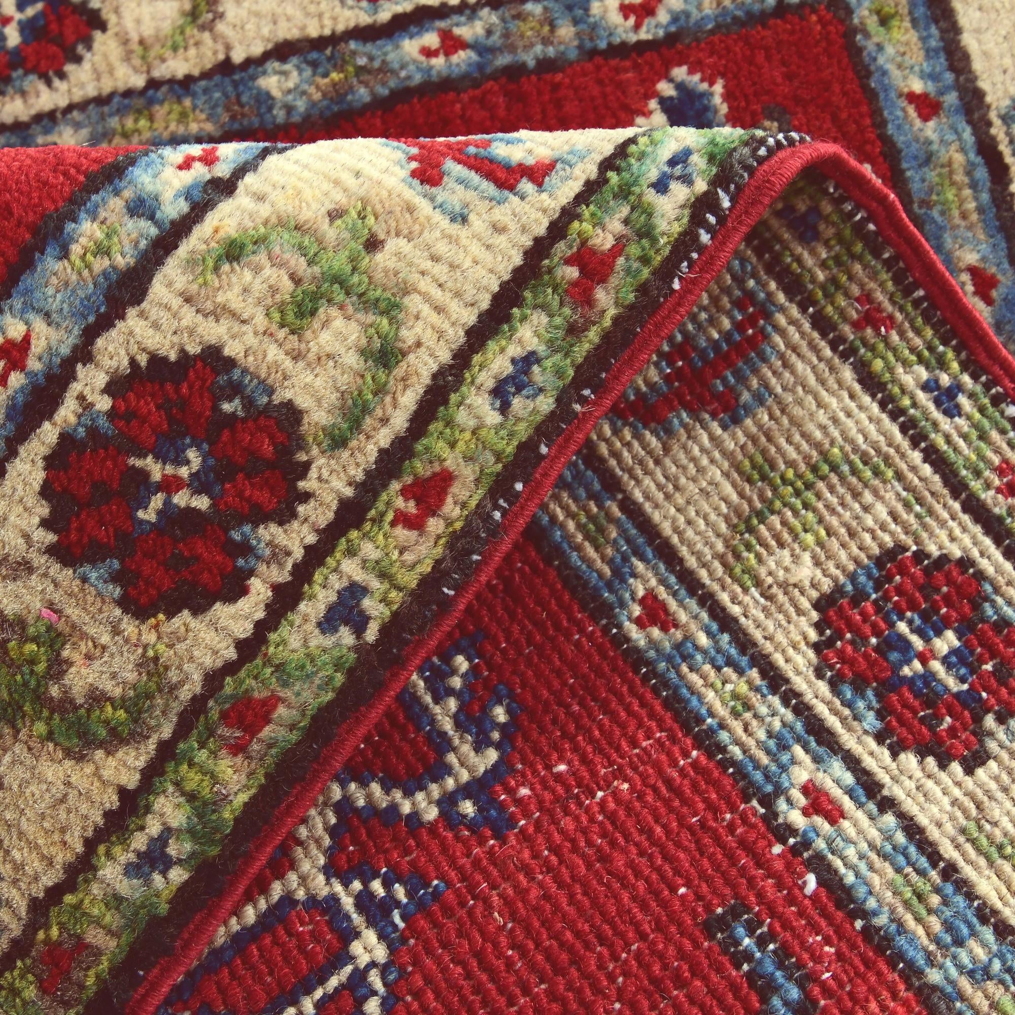 2' x 2' 11 Hand Knotted Kazak Rug