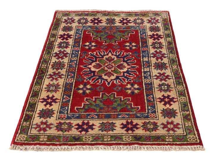 2' x 2' 11 Hand Knotted Kazak Rug