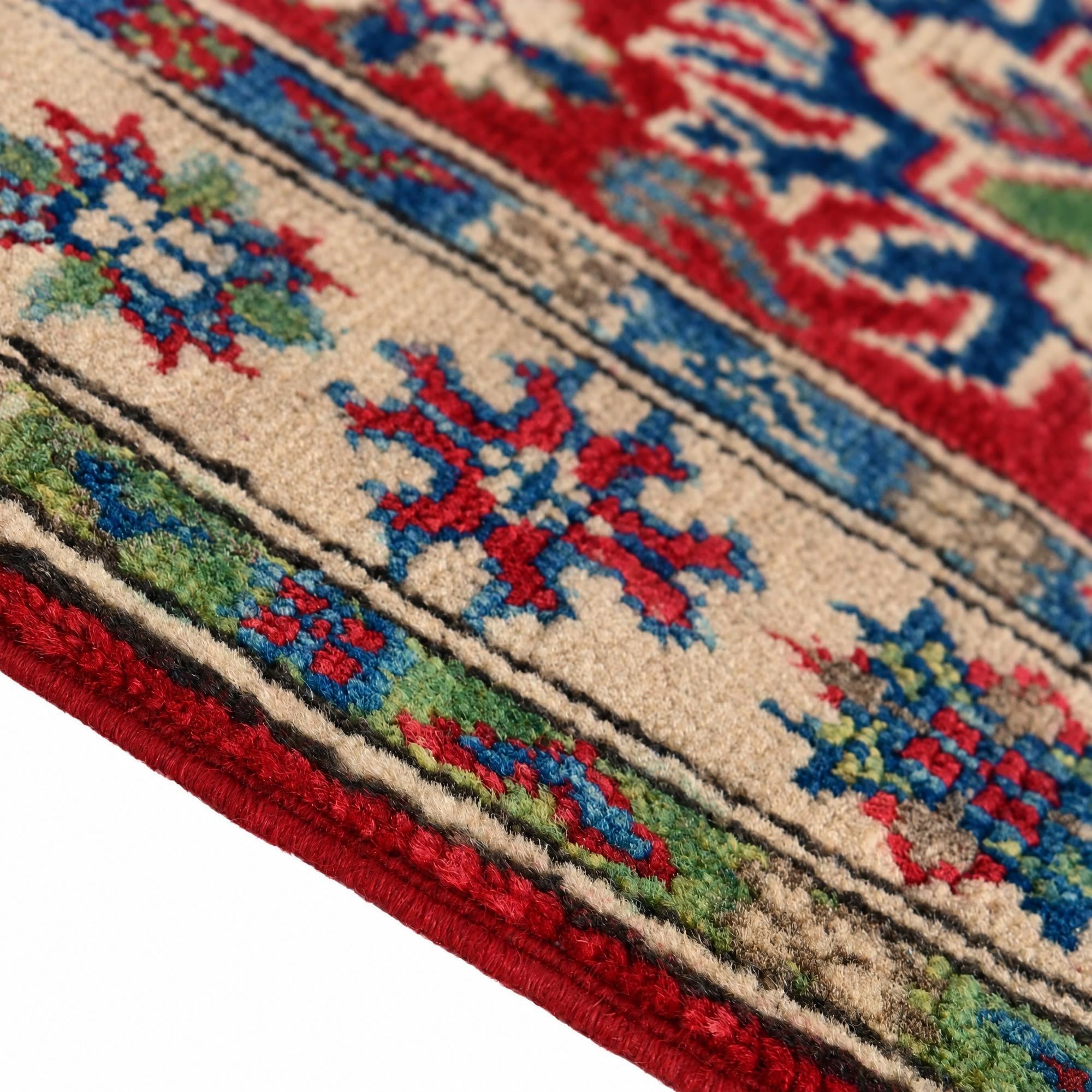 60cm x 90cm Hand Knotted Kazak Rug
