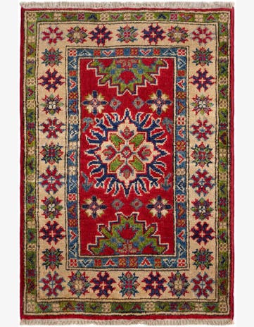 2' x 2' 11 Hand Knotted Kazak Rug