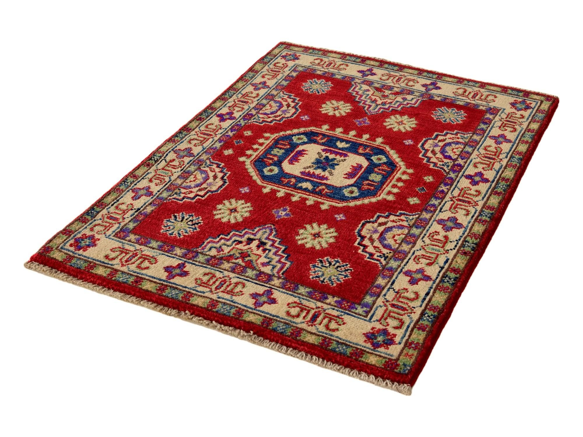 2' 1 x 3' Hand Knotted Kazak Rug