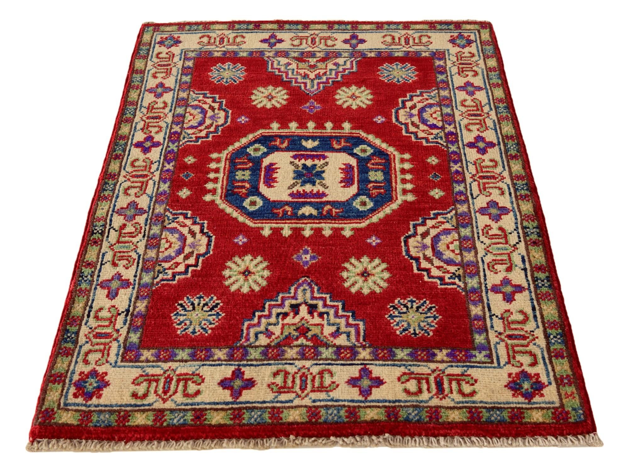 2' 1 x 3' Hand Knotted Kazak Rug