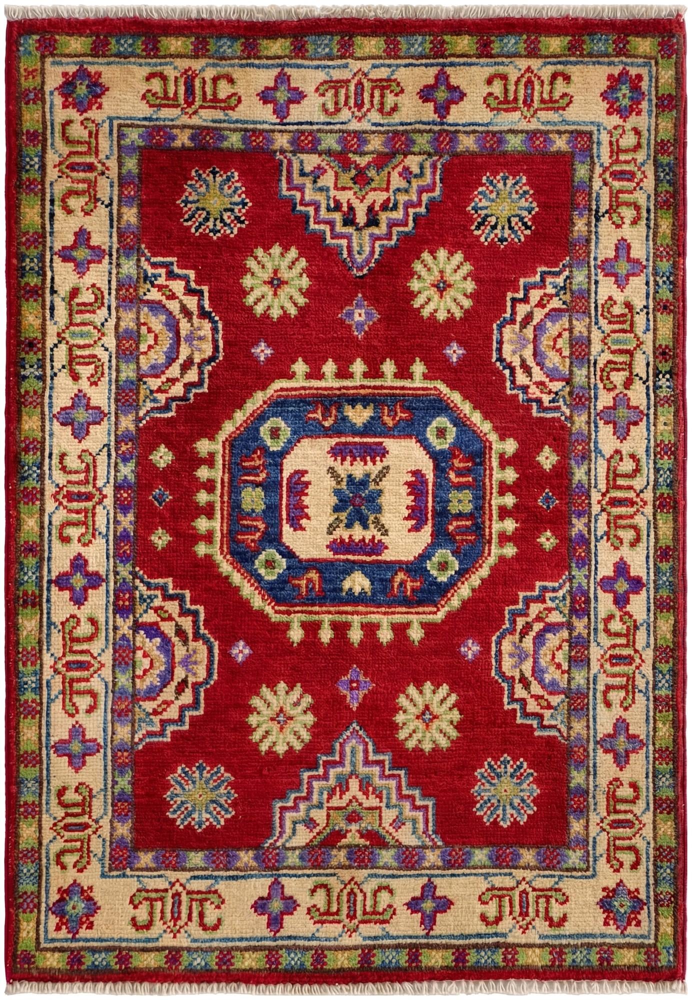 2' 1 x 3' Hand Knotted Kazak Rug
