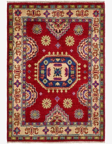 2' 1 x 3' Hand Knotted Kazak Rug