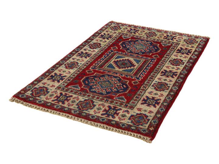 2' x 3' Hand Knotted Kazak Rug