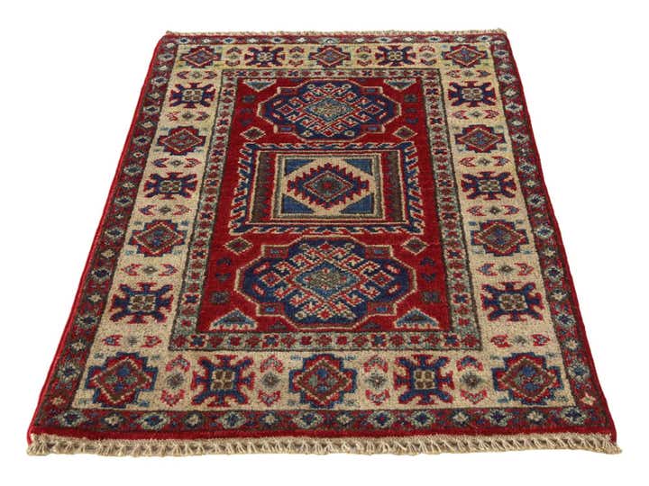 2' x 3' Hand Knotted Kazak Rug