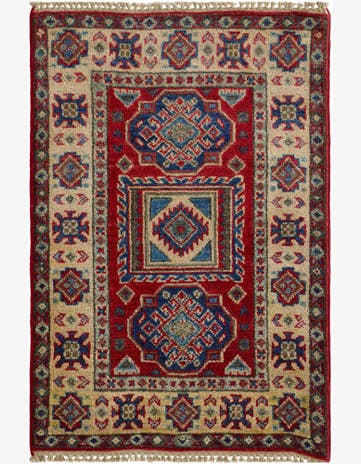 2' x 3' Hand Knotted Kazak Rug