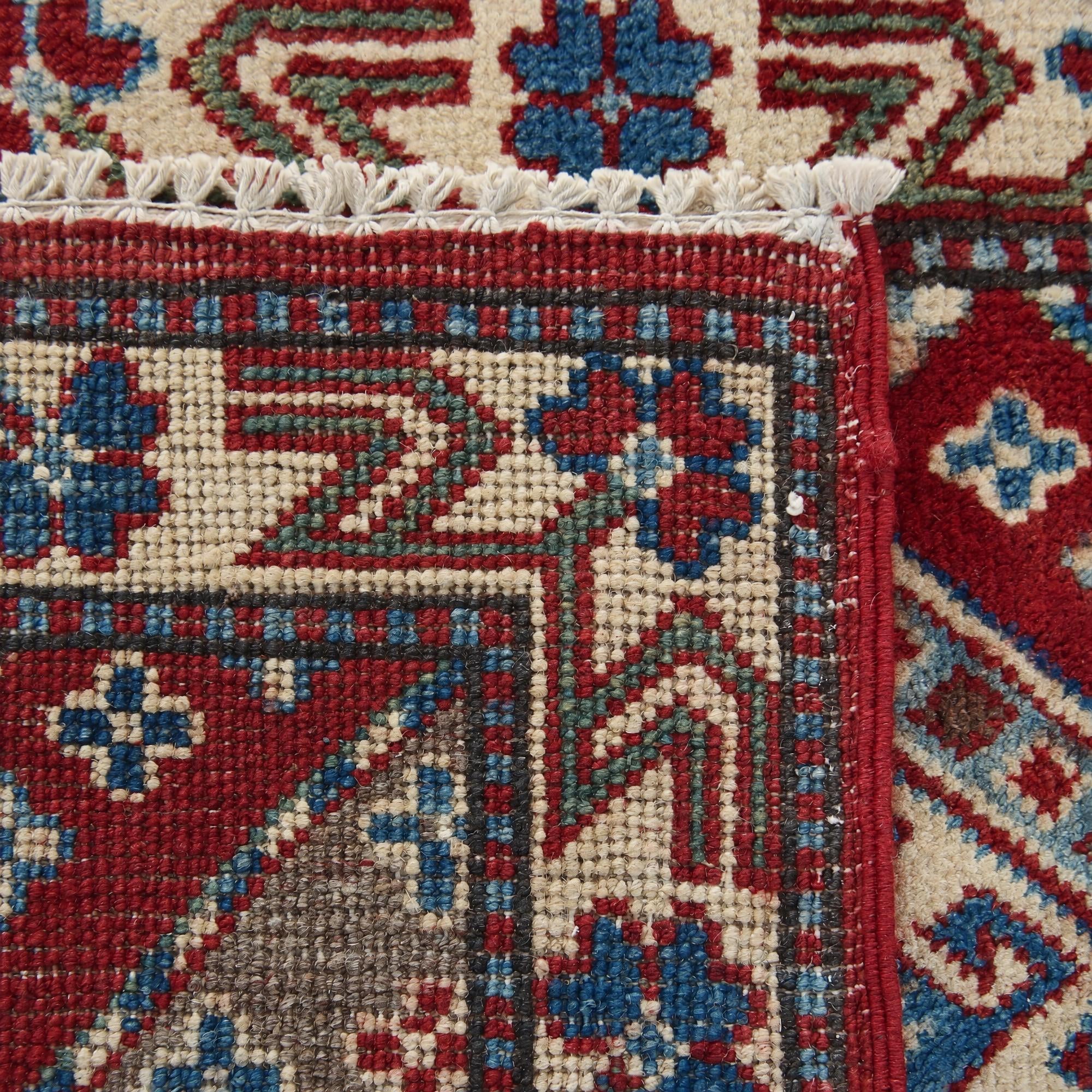 60cm x 90cm Hand Knotted Kazak Rug