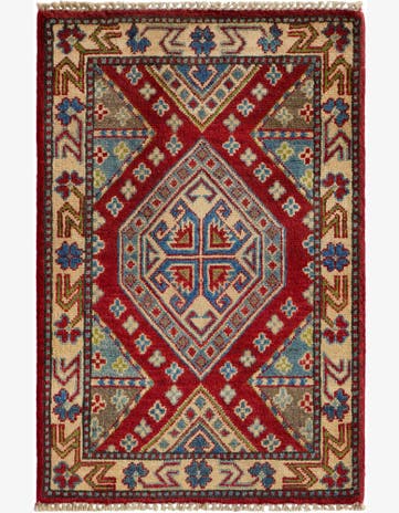 2' x 3' Hand Knotted Kazak Rug