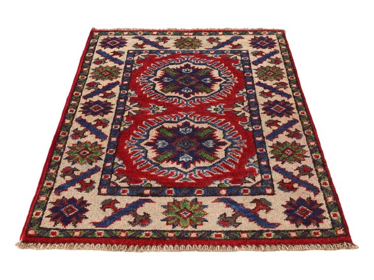 Detail image of 2' x 2' 11 Hand Knotted Kazak Rug