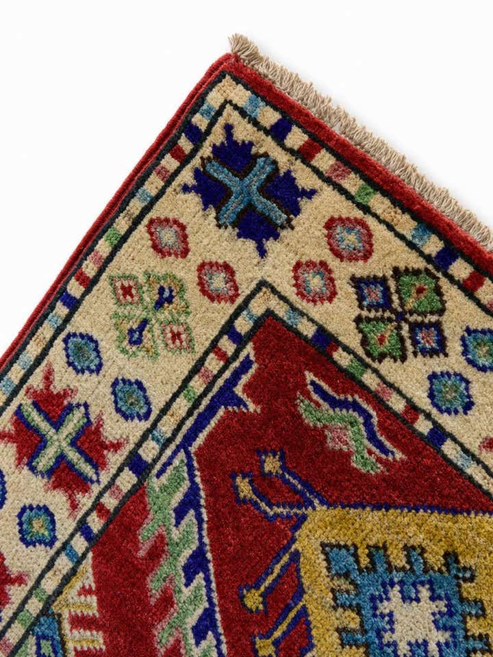 2' x 2' 7 Hand Knotted Kazak Rug