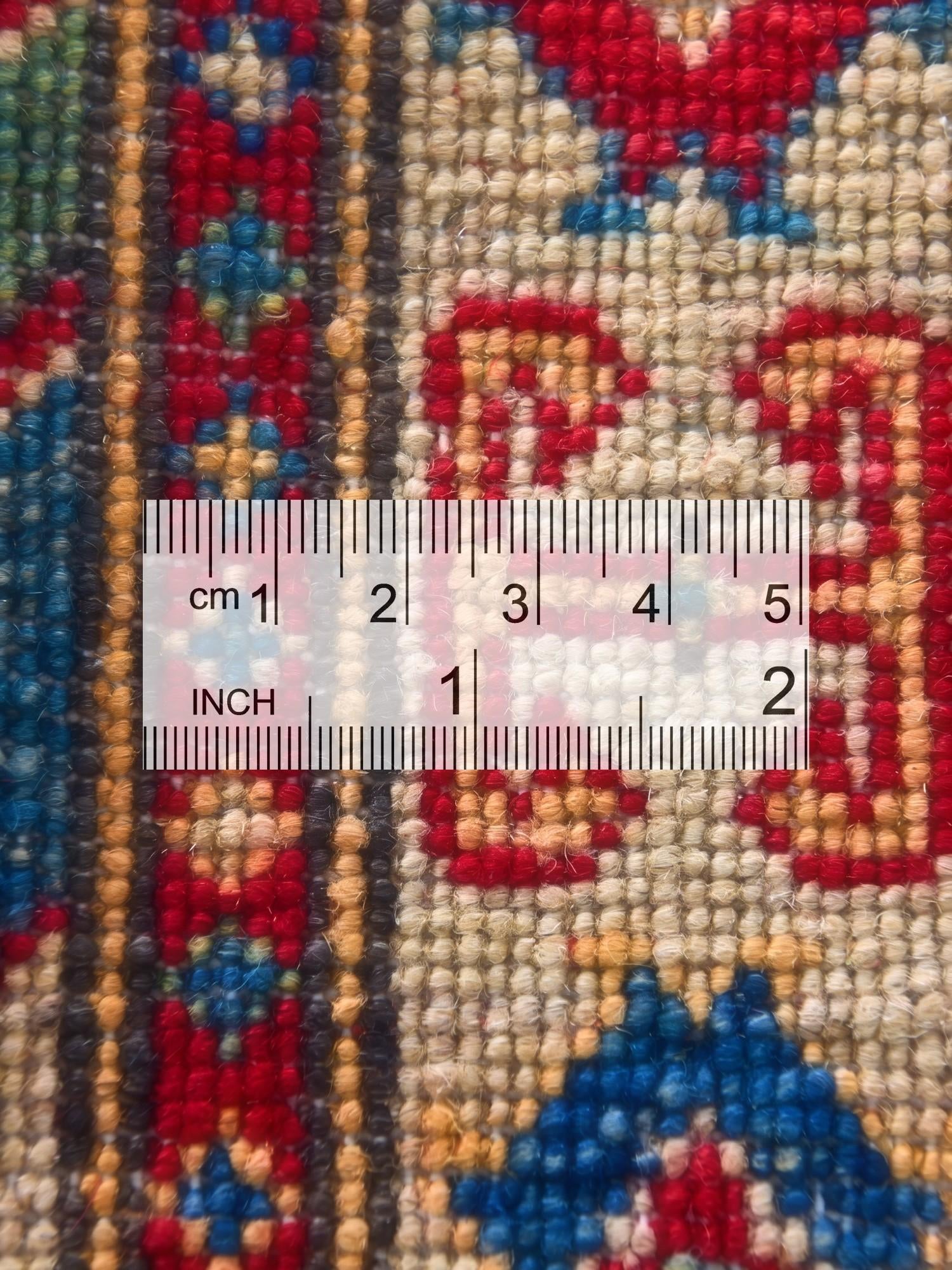 1' 11 x 3' 2 Hand Knotted Kazak Rug