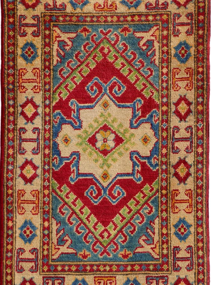 Detail image of 1' 11 x 3' 2 Hand Knotted Kazak Rug