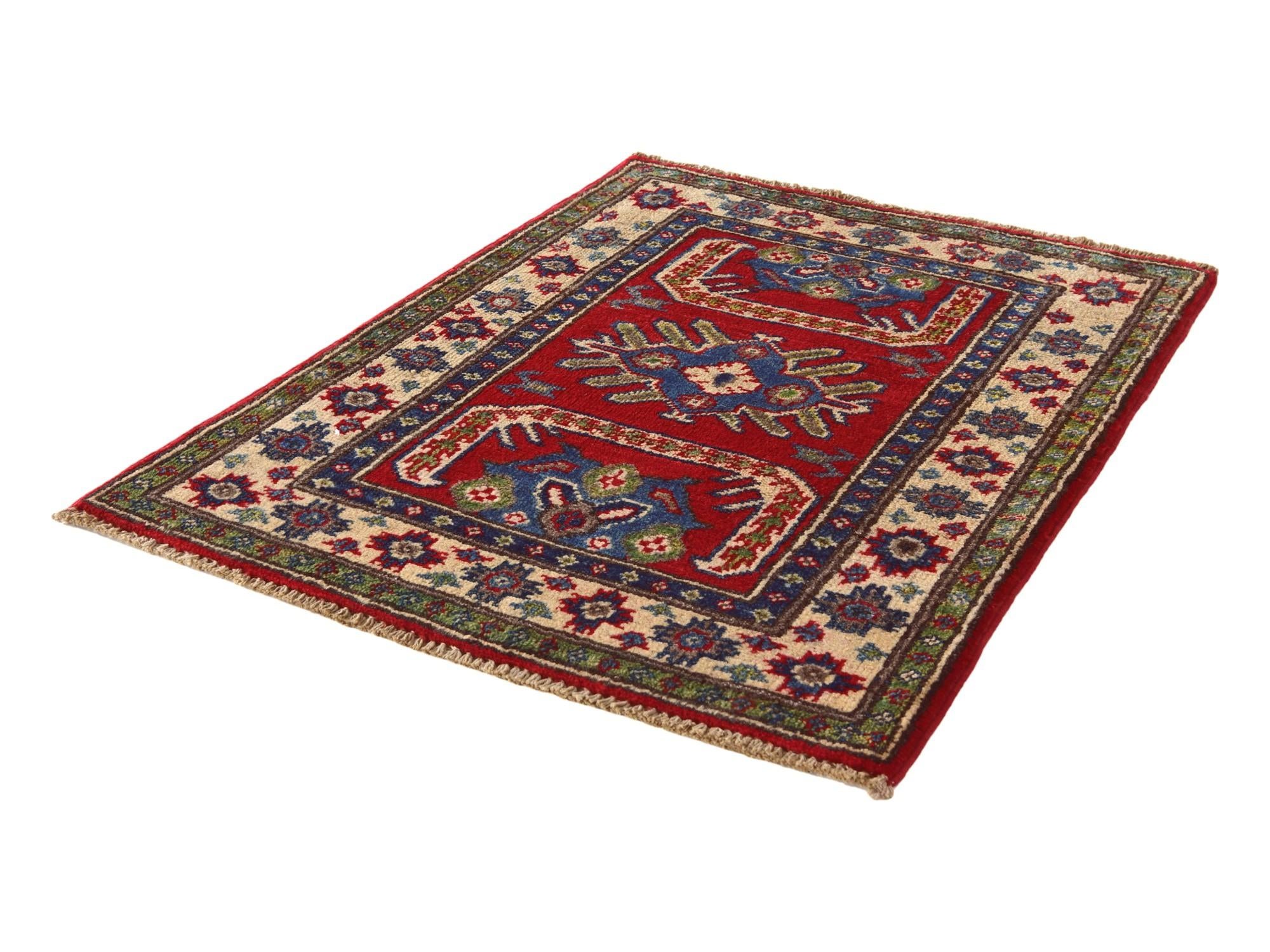 2' 2 x 2' 9 Hand Knotted Kazak Rug