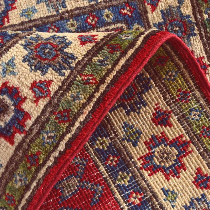 Detail image of 2' 2 x 2' 9 Hand Knotted Kazak Rug