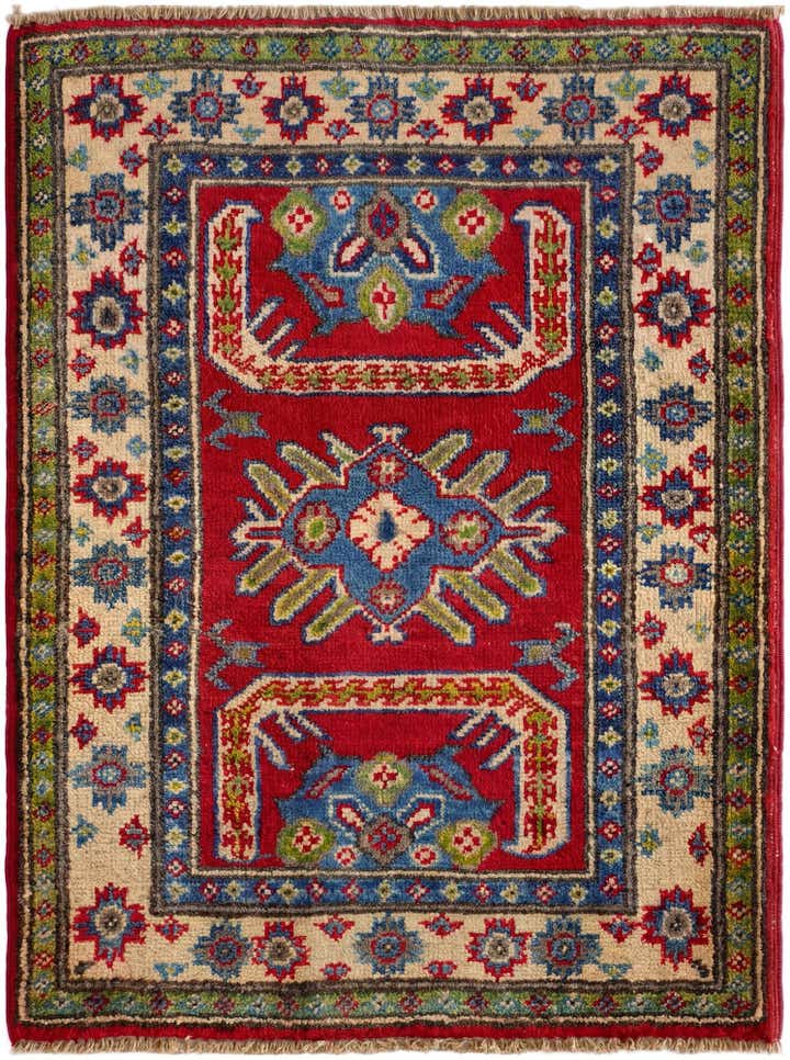 2' 2 x 2' 9 Hand Knotted Kazak Rug