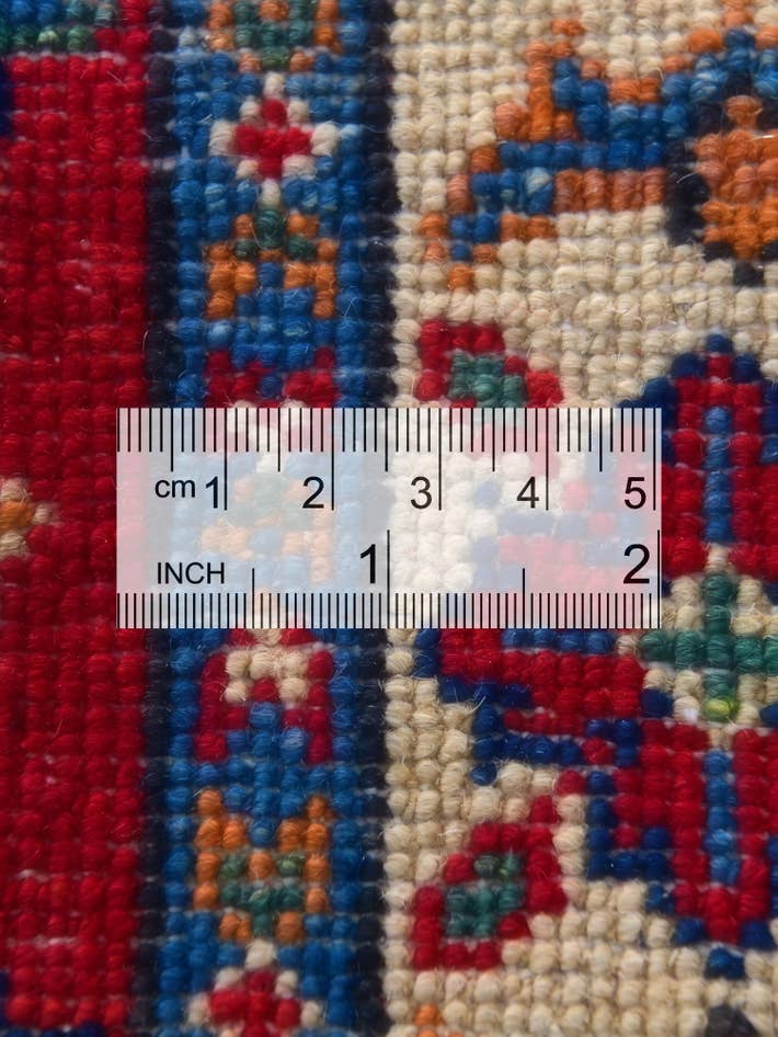 Detail image of 2' 1 x 2' 11 Hand Knotted Kazak Rug