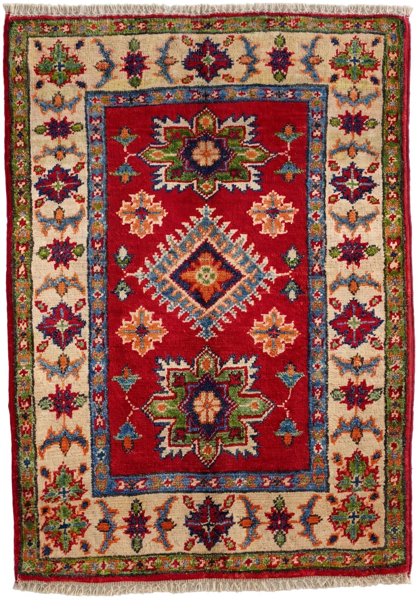 2' 1 x 2' 11 Hand Knotted Kazak Rug