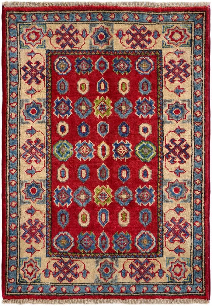 2' 1 x 3' Hand Knotted Kazak Rug