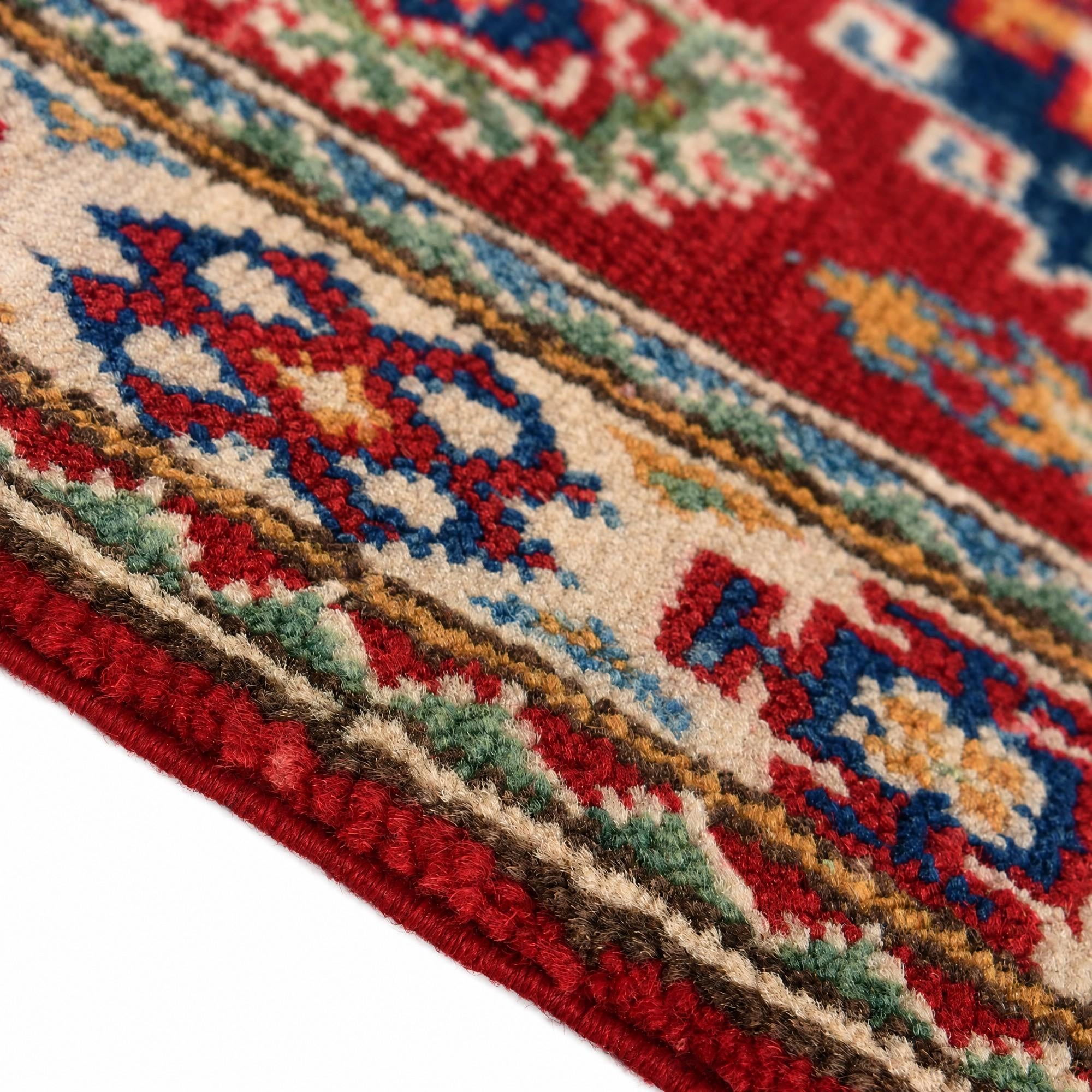 60cm x 100cm Hand Knotted Kazak Rug