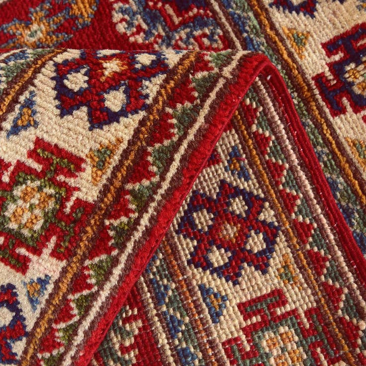 Detail image of 2' x 3' 3 Hand Knotted Kazak Rug