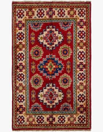 2' x 3' 3 Hand Knotted Kazak Rug