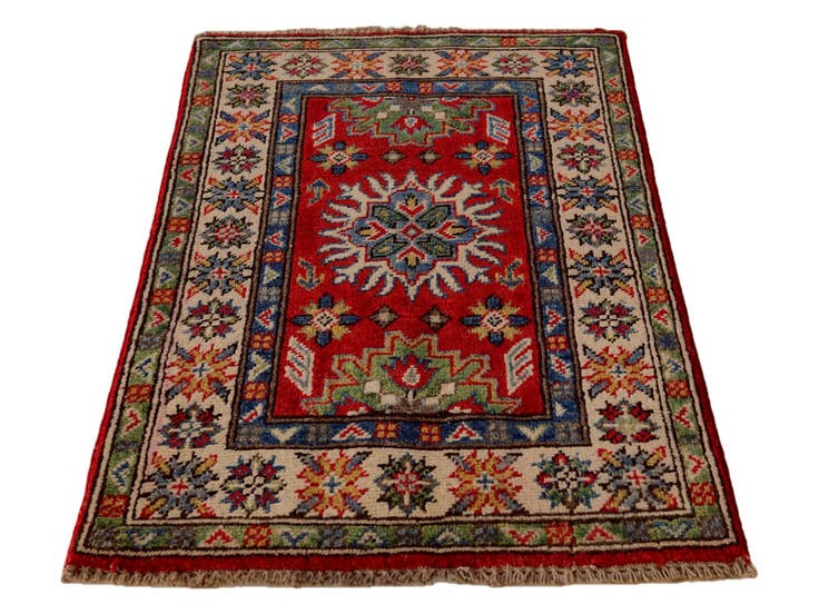 Detail image of 2' x 3' 1 Hand Knotted Kazak Rug
