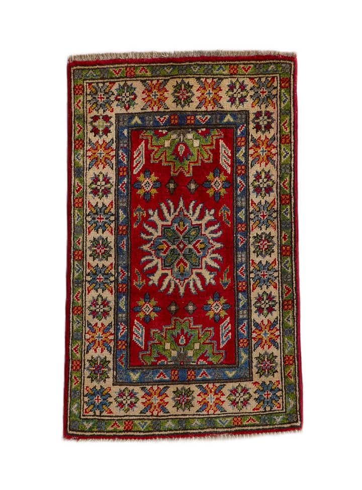 2' x 3' 1 Hand Knotted Kazak Rug