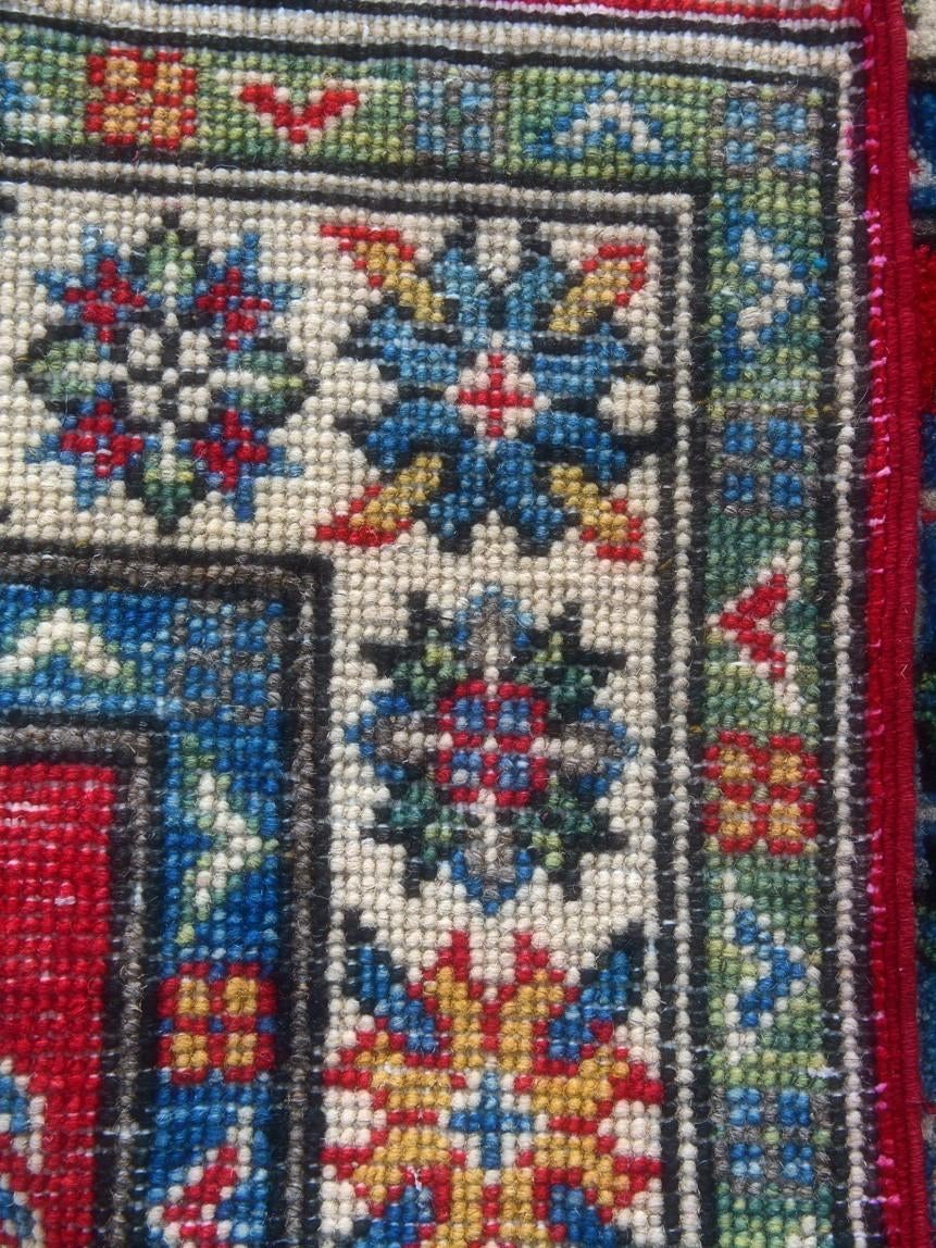 Detail image 12 of 12: 2' x 3' 1 Hand Knotted Kazak Rug