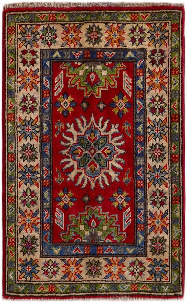 2' x 3' 1 Hand Knotted Kazak Rug