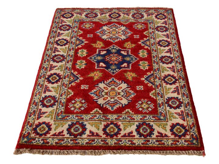 2' x 3' 1 Hand Knotted Kazak Rug