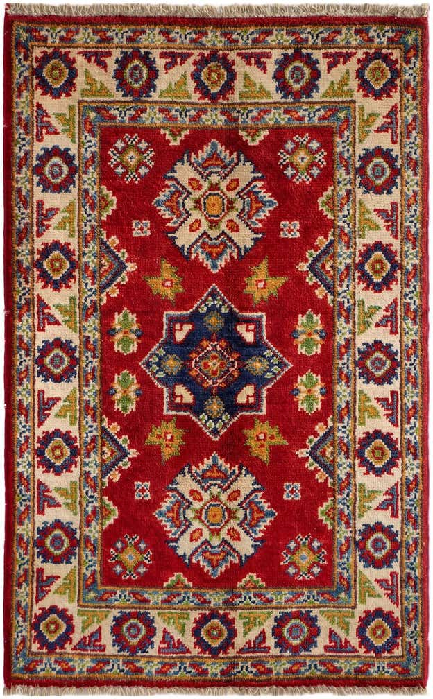 2' x 3' 1 Hand Knotted Kazak Rug