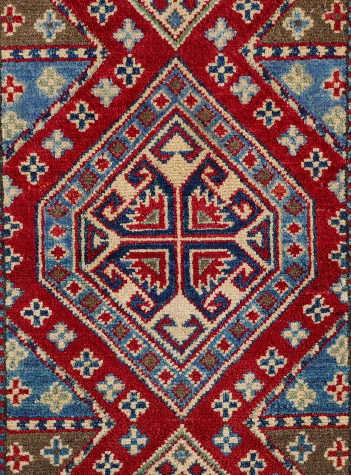 Detail image of 2' 1 x 3' 1 Hand Knotted Kazak Rug