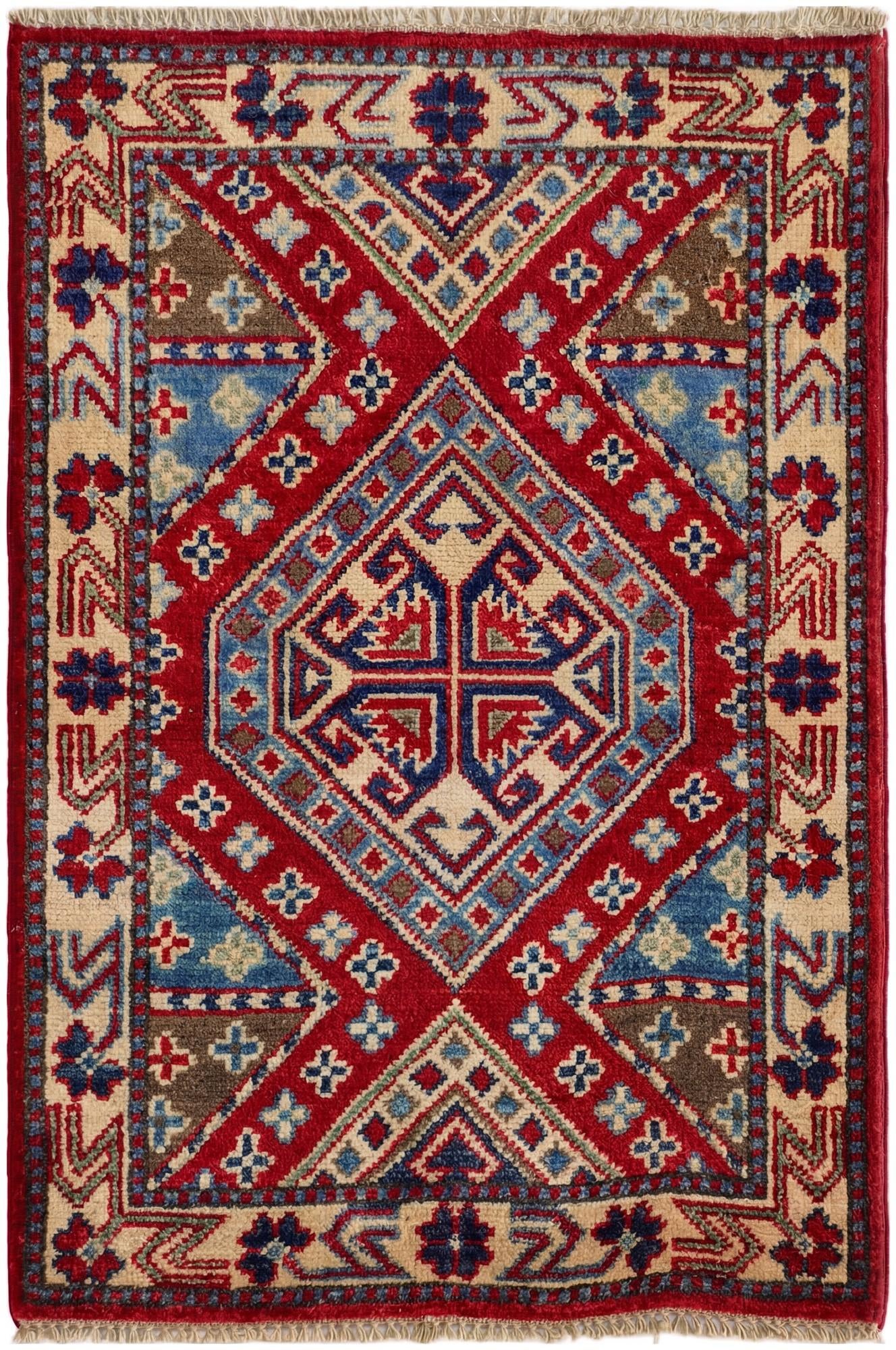 2' 1 x 3' 1 Hand Knotted Kazak Rug