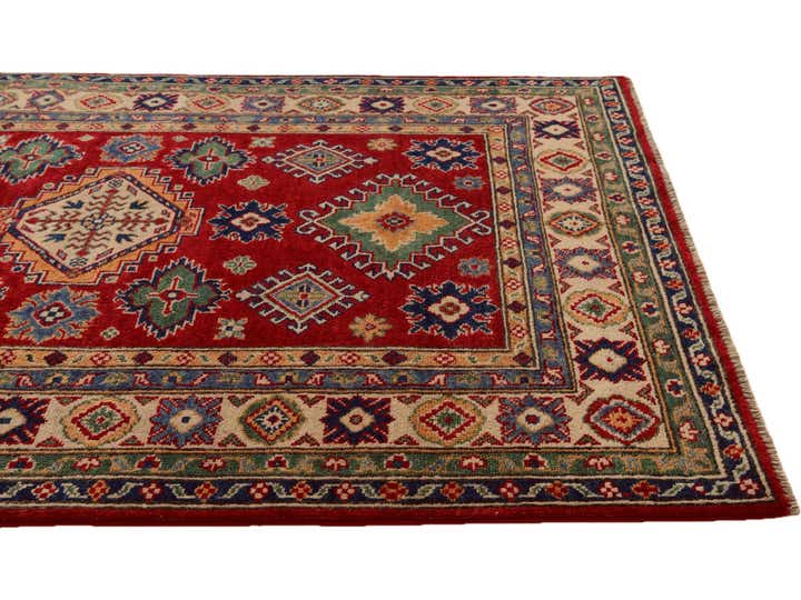 4' x 6' 2 Hand Knotted Kazak Rug