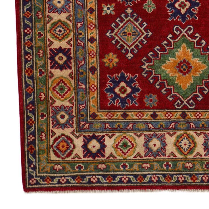 Detail image of 4' x 6' 2 Hand Knotted Kazak Rug
