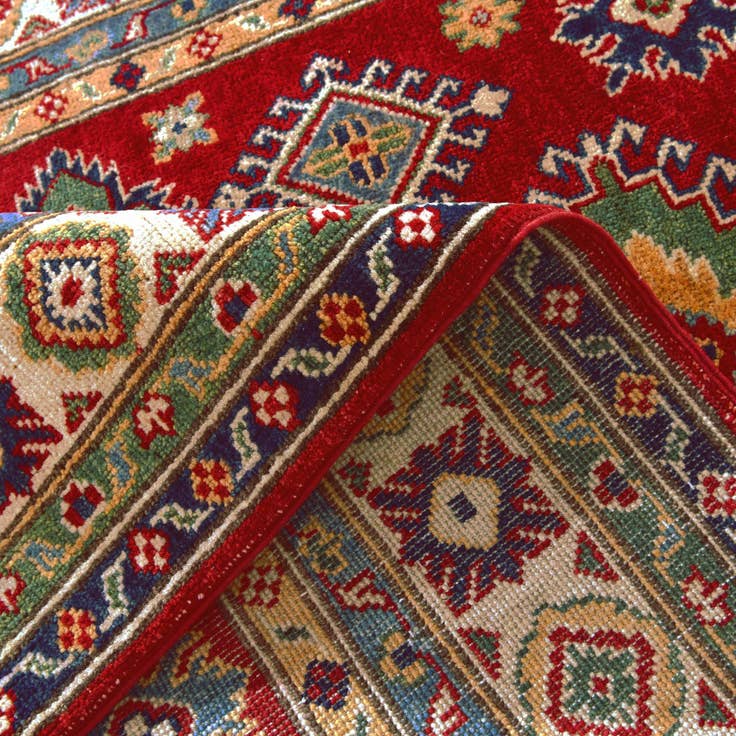 Detail image of 4' x 6' 2 Hand Knotted Kazak Rug