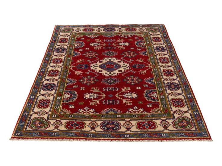 Detail image of 3' 4 x 5' 7 Hand Knotted Kazak Rug