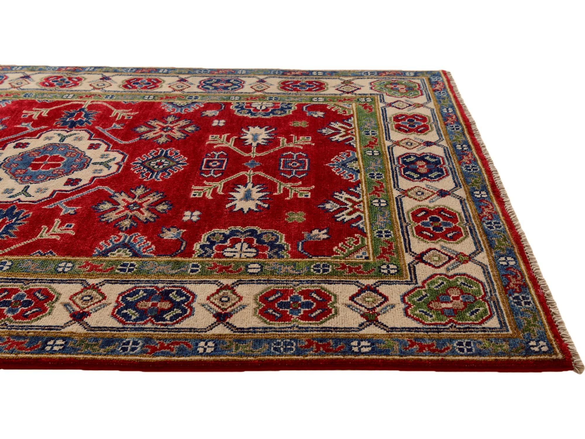 3' 4 x 5' 7 Hand Knotted Kazak Rug