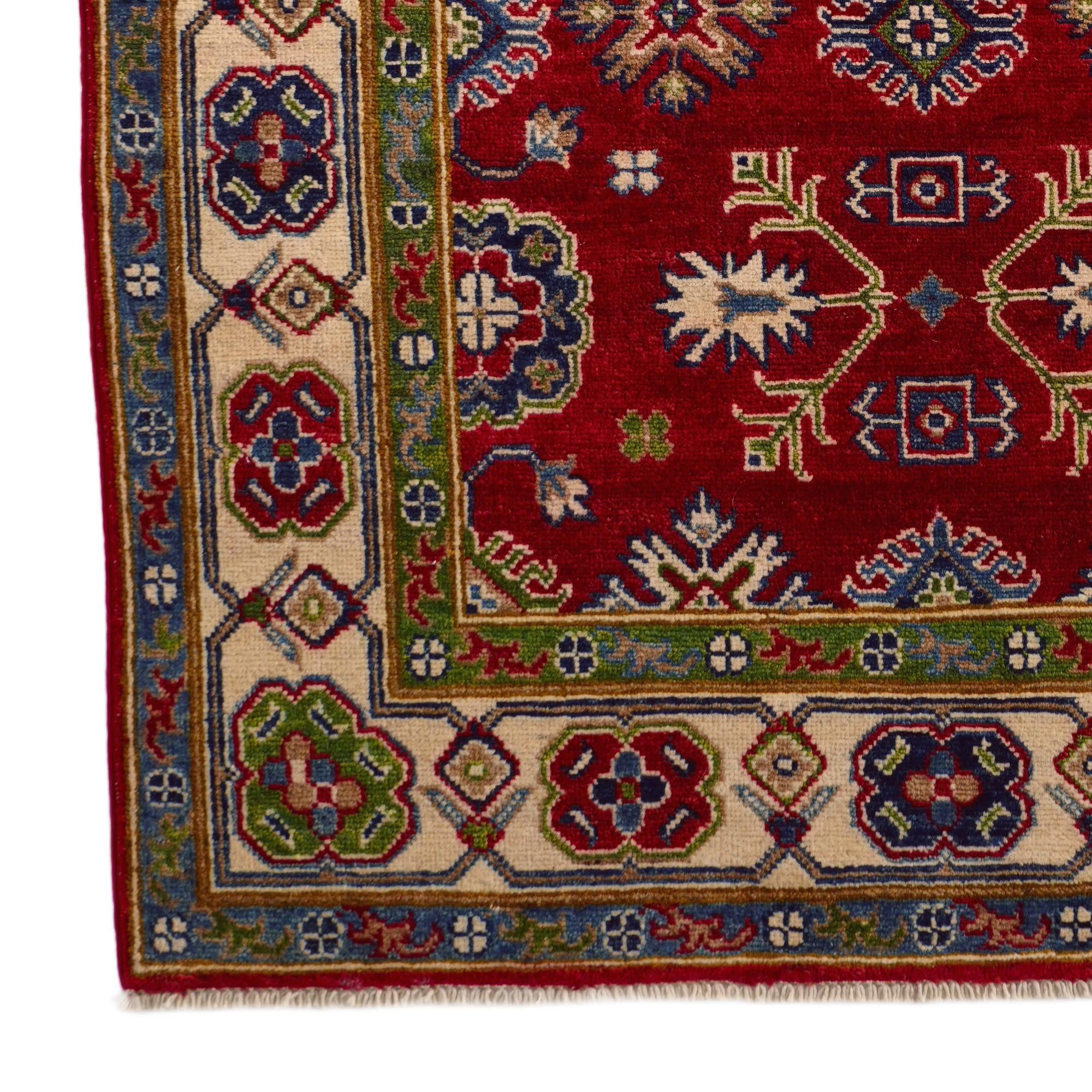 3' 4 x 5' 7 Hand Knotted Kazak Rug