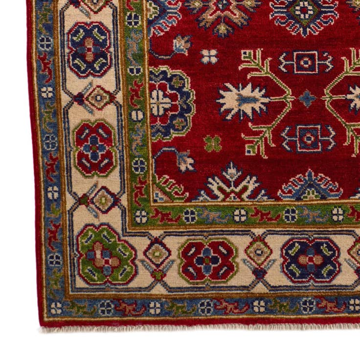 Detail image of 3' 4 x 5' 7 Hand Knotted Kazak Rug