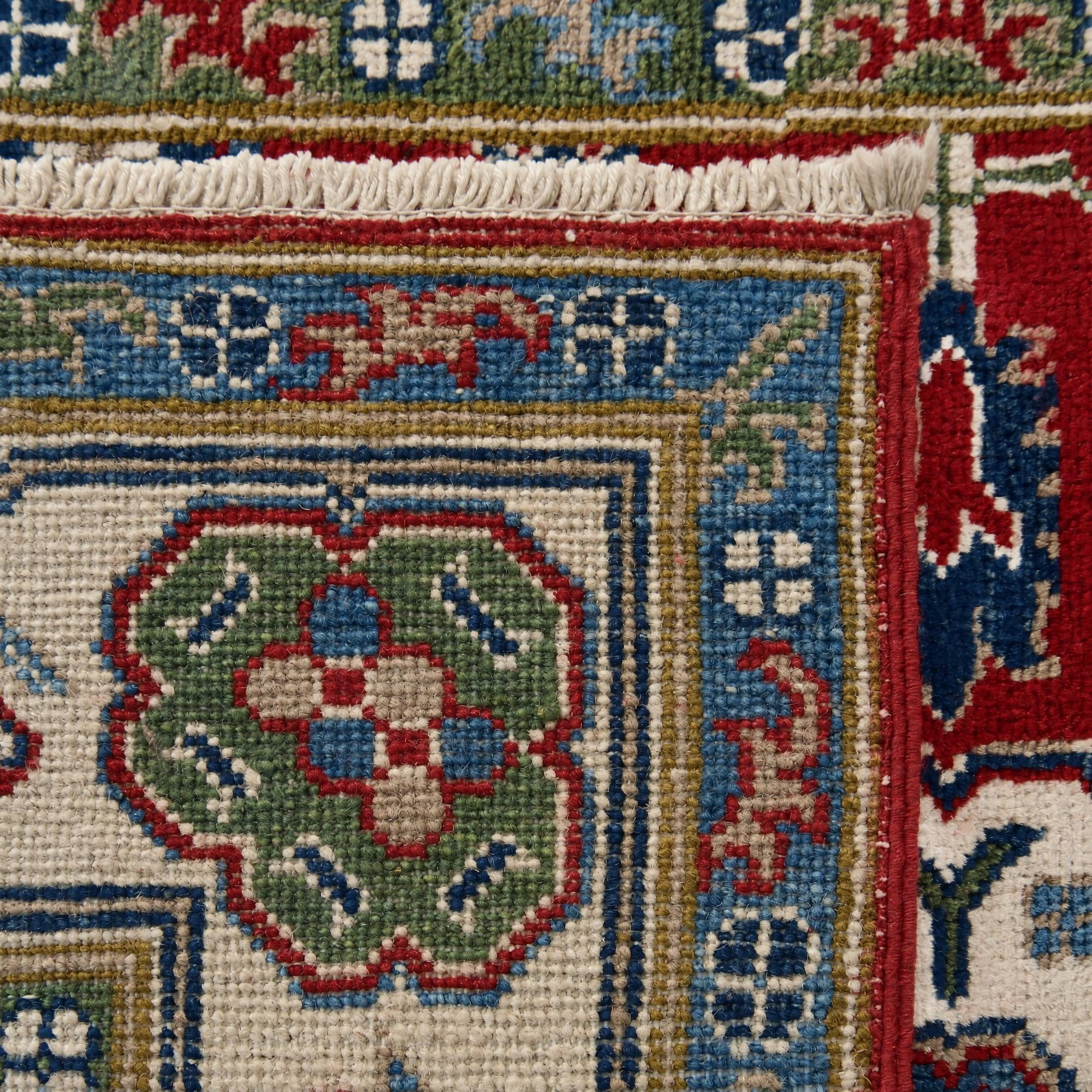 Detail image 12 of 12: 3' 4 x 5' 7 Hand Knotted Kazak Rug