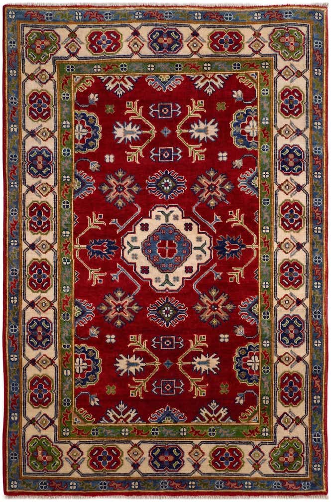 3' 4 x 5' 7 Hand Knotted Kazak Rug