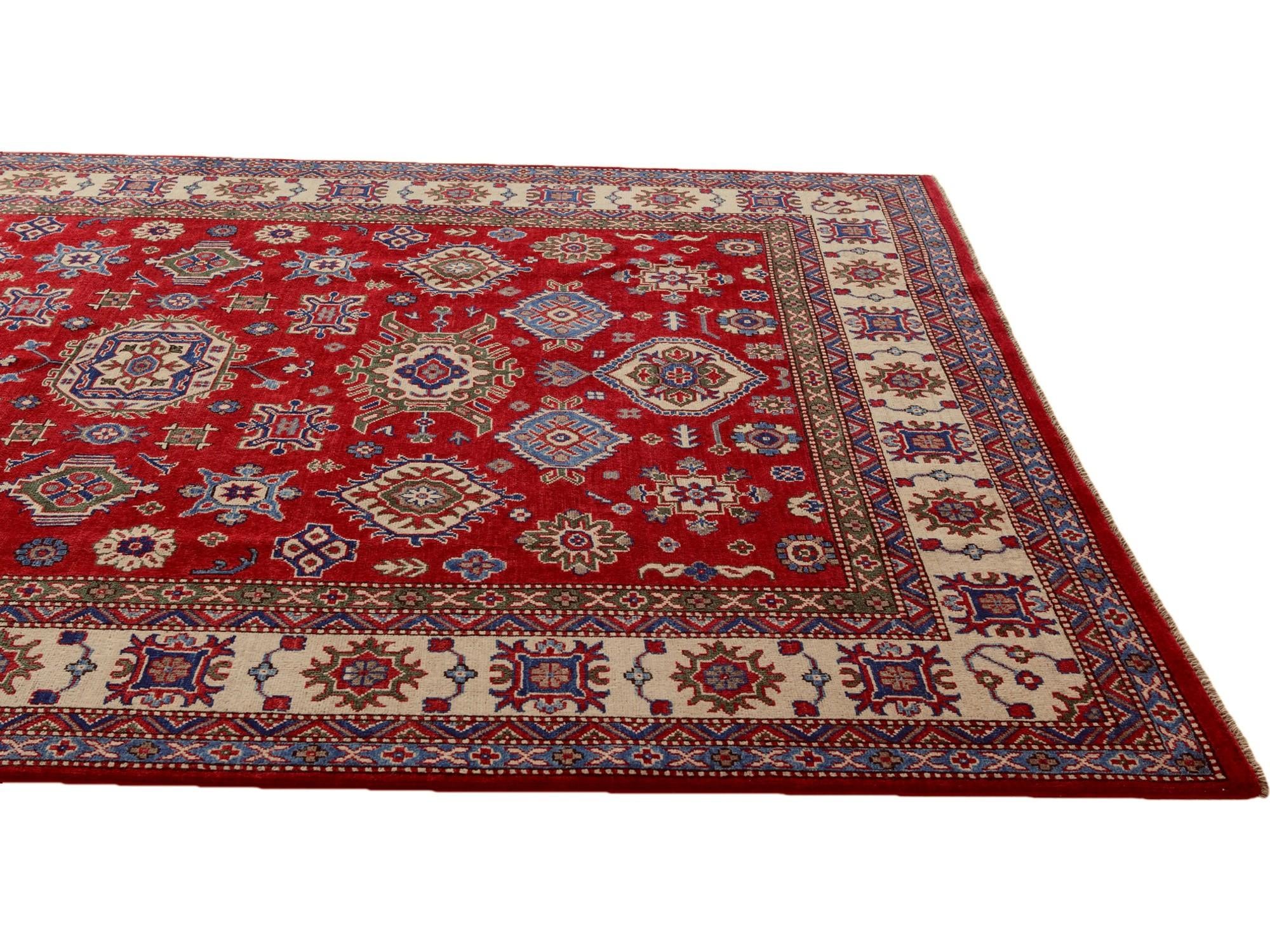 6' 9 x 9' 8 Hand Knotted Kazak Rug