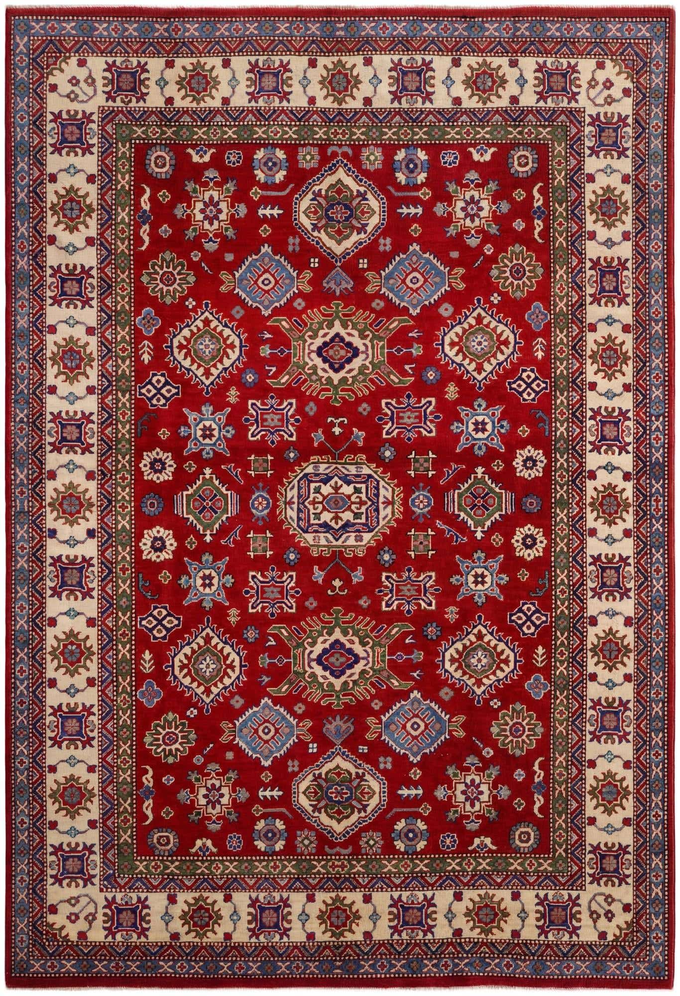 6' 9 x 9' 8 Hand Knotted Kazak Rug