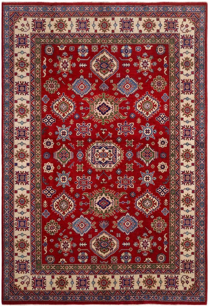 6' 9 x 9' 8 Hand Knotted Kazak Rug