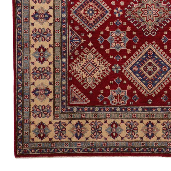 6' 7 x 9' 8 Hand Knotted Kazak Rug