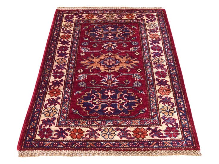 Detail image of 2' x 3' 1 Hand Knotted Kazak Rug