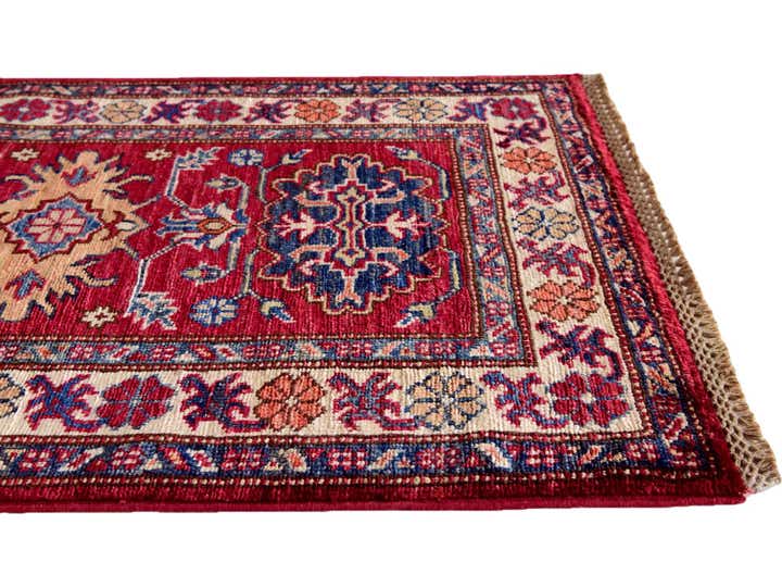 2' x 3' 1 Hand Knotted Kazak Rug