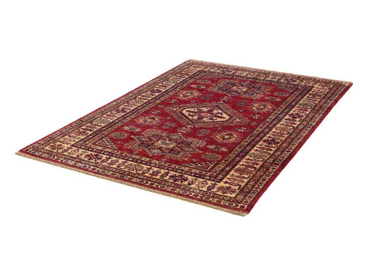 4' 2 x 5' 11 Hand Knotted Kazak Rug